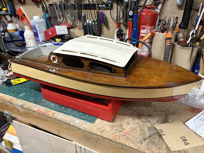 Plain varnished deck.